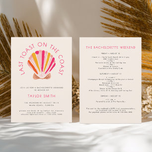 Convite Último Brinde Na Festa de solteira Da Praia Costei