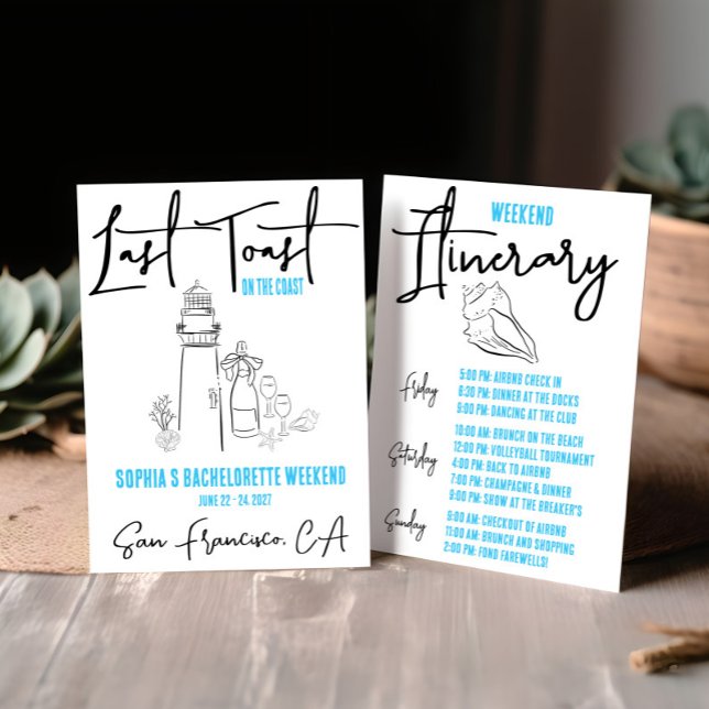 Convite Último brinde na Festa de solteira do fim de seman (Criador carregado)