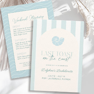 Convite Último brinde no Fim de Semana da Bachelorette Azu