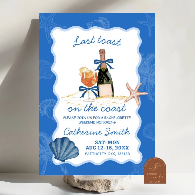 Convite Último Brinde No Fim De Semana Da Bachelorette Cos (Criador carregado)