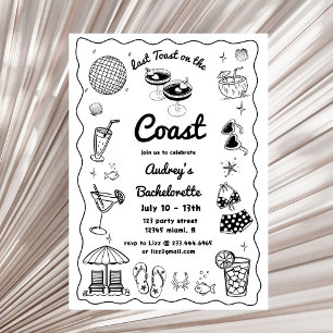 Convite Último Brinde No Fim De Semana Da Bachelorette Cos