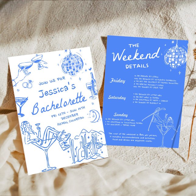 Convite Último Brinde No Fim De Semana Da Bachelorette Slo (Criador carregado)