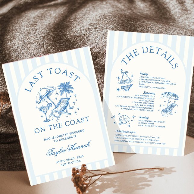 Convite Último brinde no Itinerário da Bachelorette Costei (Criador carregado)