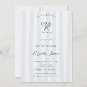 Convite Último Chá de panela Azul do Swing Country Club