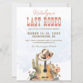 Convite Último Fim de Semana da Bachelorette Rodeo Cowgirl