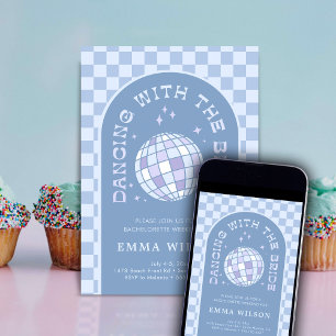 Convite Último Fim de Semana de Festa de solteira Disco da