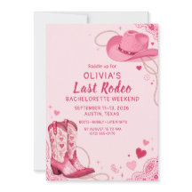 Último Rodeio Rosa Caubói Vaqueira Despedida de So