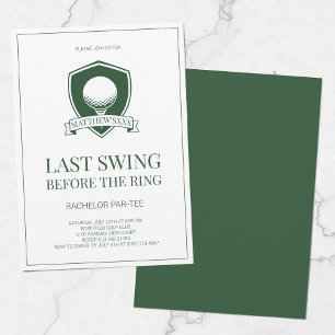 Convite Último Swing Antes do Anel Despedida de Solteiro d