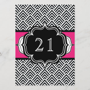 Convite Ultra Chic Aniversário de 21 anos ou Despedida de