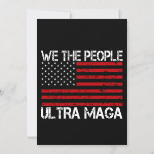 Convite Ultra Maga Pro Trump 2024 Divertido Republicano