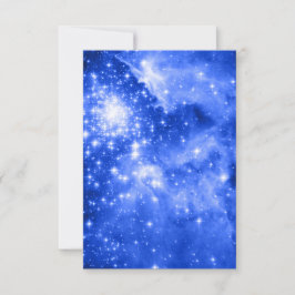 Convite Ultramarine Blue Stars Foto Celestial
