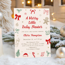 Um Alegre Natal Pequeno Chá de Bebê