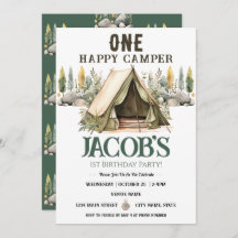 Um Aniversário de criança de campanha feliz