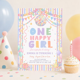 Convite Um Aniversário de Discoteca Caprichoso e Feliz