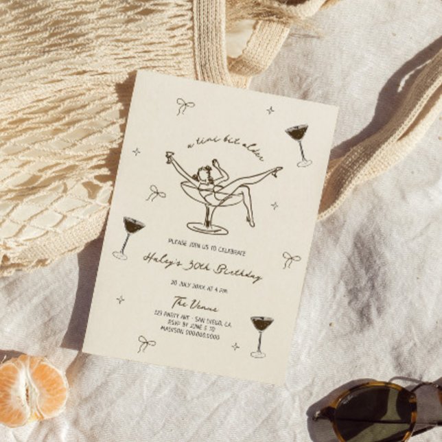 Convite Um Aniversário De Espresso Martini Um Pouco Mais V (Criador carregado)