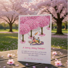 Convite Um Aniversário Florido 