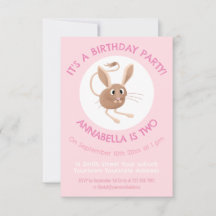 Um aniversário personalizado de jerboa de orelha-b