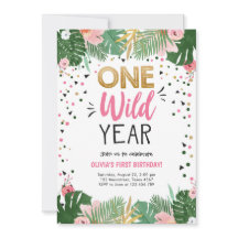 Um Ano Selvagem Dourada Garota Safari Primeiro pri