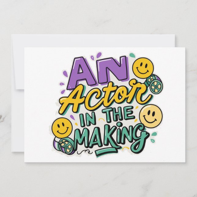 Convite Um ator em formação (Frente)