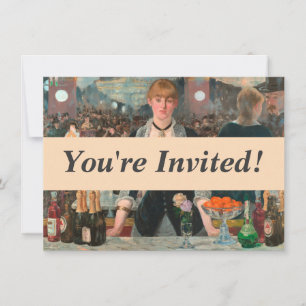 Convite Um Bar no Manet Folies-Bergère Edouard