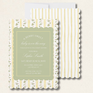 Convite Um bebê doce de fruta está a caminho