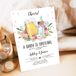 Convite Um bebê está criando Chá de fraldas de código de t