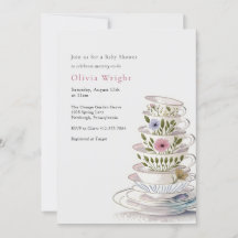 Um Bebê está criando Chá de fraldas de festas de c