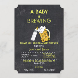 Convite Um bebê está fabricando cerveja