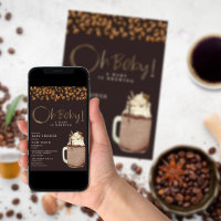 Um Bebê Está Fazendo Café Com Fio Escuro Oh Chá de