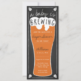 Convite Um Bebê Está Fazendo Chá, Chá Fralda