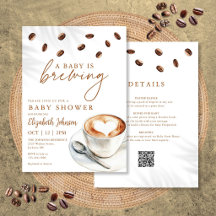Um Bebê Está Preparando Café Chás de Bebê Tudo em 