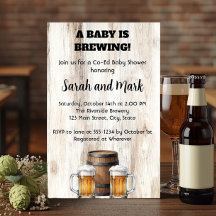 Um Bebê Está Sendo Preparado Chá de Bebê Rústico C