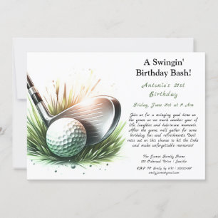 Convite Um Bicho de Aniversário de Swingin para Diversão!