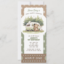 Um Bilhete de Um Feliz Acampado Admitir Um