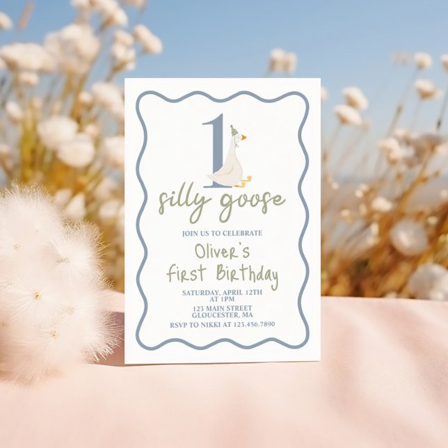 Convite Um Bobo fica azul e verde (Criador carregado)