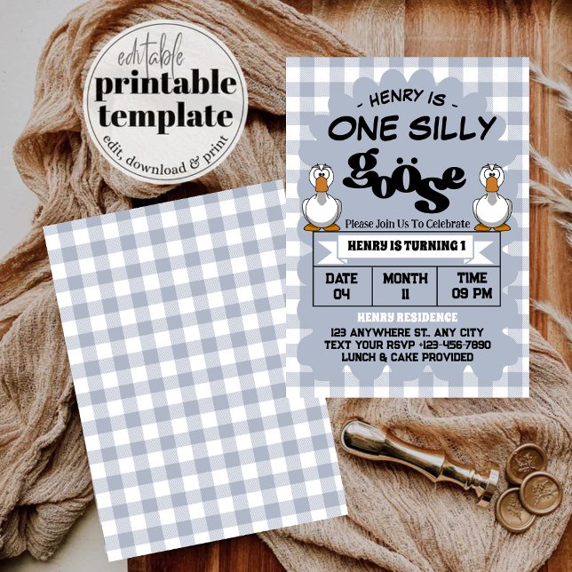 Convite Um Bobo ganha festas de primeiro aniversario Curio (Criador carregado)