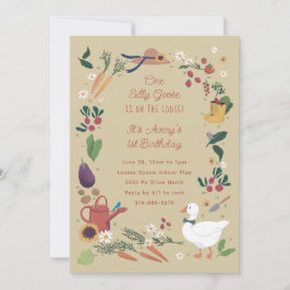 Convite Um Bobo ganha o tema do jardim agrícola envelhecid