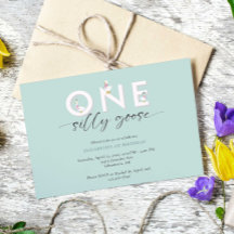 Um Bobo ganso primeiro aniversario