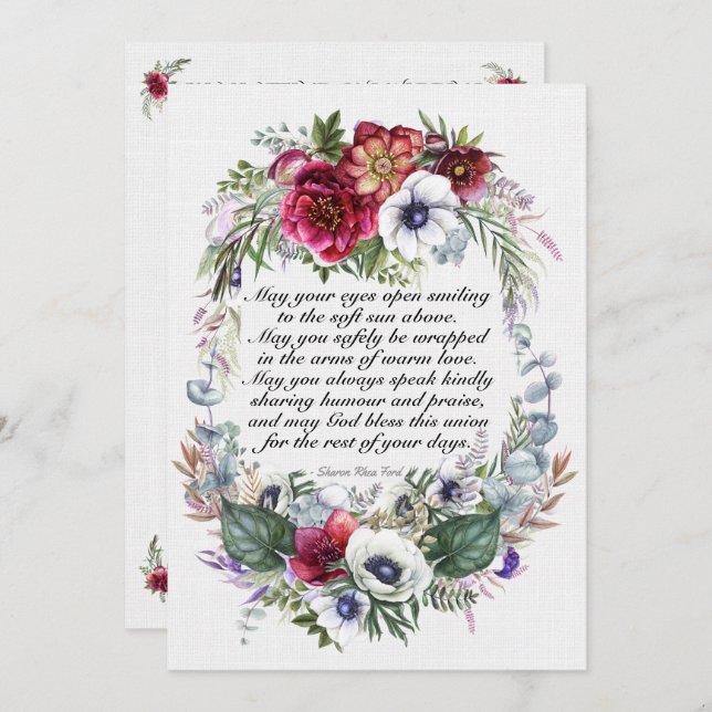 Convite Um Bom Dia Para Um Casamento (Frente/Verso)