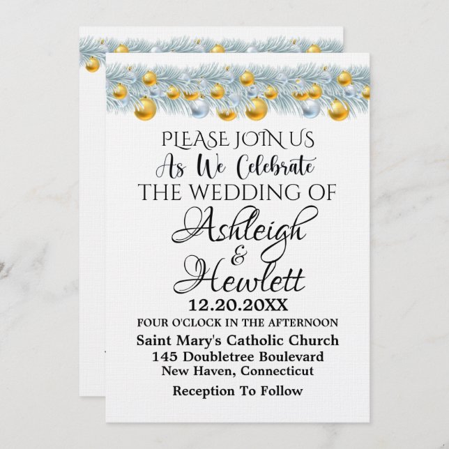 Convite Um Bom Dia Para Um Casamento Ver De Volta - Convit (Frente/Verso)