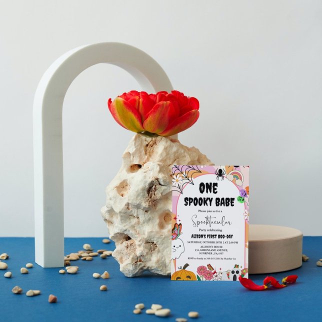 Convite Um boo-y Ghost halloween, aniversário de boia (Criador carregado)