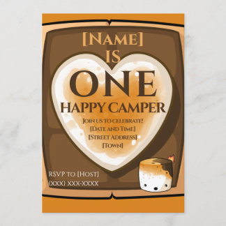 Convite Um campista feliz