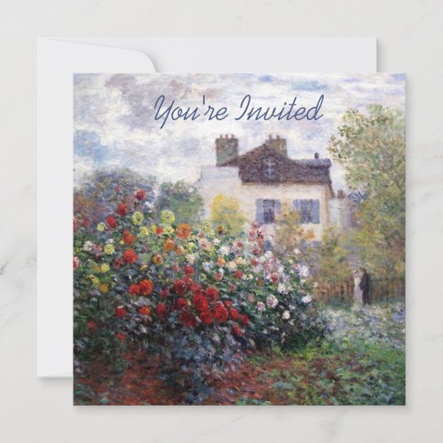 Convite Um canto do jardim com aquecimento da casa das (Frente)