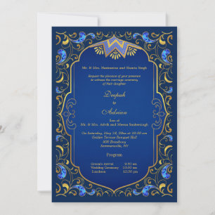 Convite Um Casamento de Gala Real
