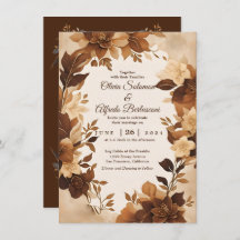 Um Casamento De Tema Floral De Café E Creme Autumn