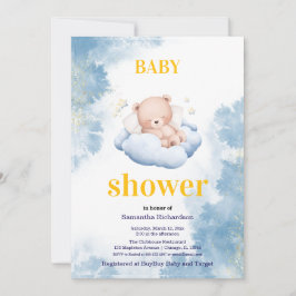 Convite Um chá de bebê para nosso ursinho