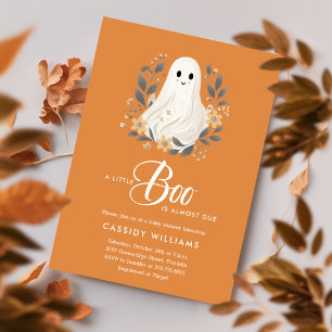 Convite Um Chá de fraldas de Boo Boho Ghost Halloween