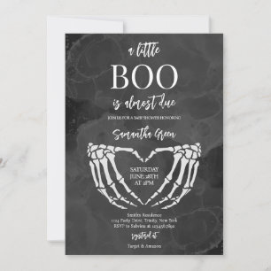 Convite Um Chá de fraldas de Boo Halloween