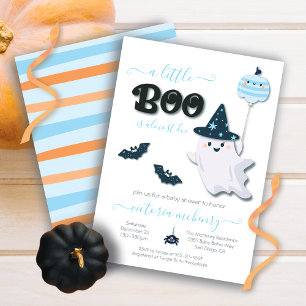 Convite Um Chá de fraldas de Boo Halloween