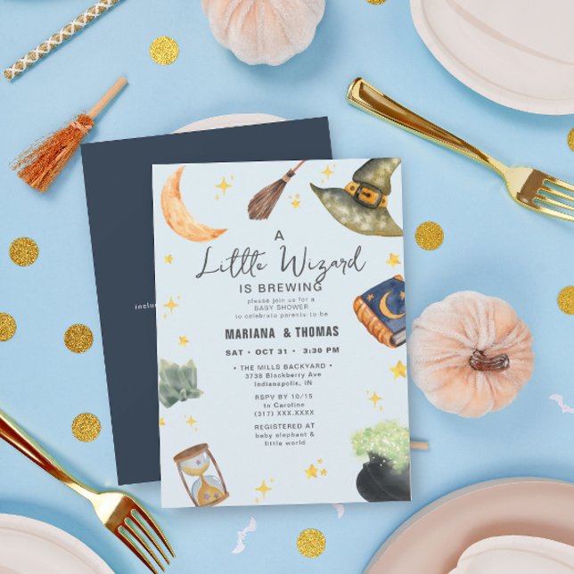 Convite Um Chá de fraldas de Dia das Bruxas para Criadores (Criador carregado)